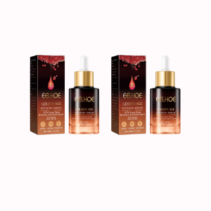 EELHOE 30ml Anti-aging serum reduces fine lines on the face moisturizes and rejuvenates the skin whitens and brightens the skin Golden Age Serum gives you girlish skin