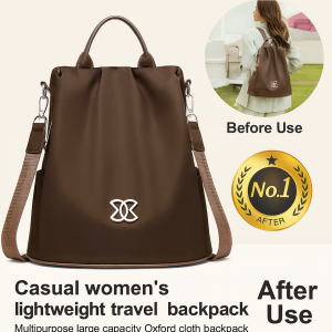 Casual womens backpack lightweight antitheft travel backpack Anti-theft multi-purpose large capacit