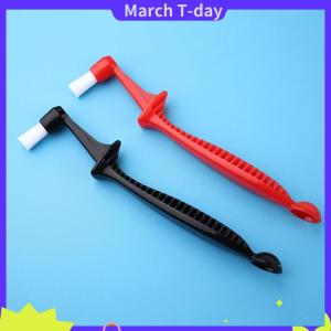 March 1ชิ้นแปรงกาแฟเอสเปรสโซ่แปรงทำความสะอาดด้ามจับยาวแบบสองในหนึ่งพร้อมช้อนทำความสะอาดแปรงไนล่อน