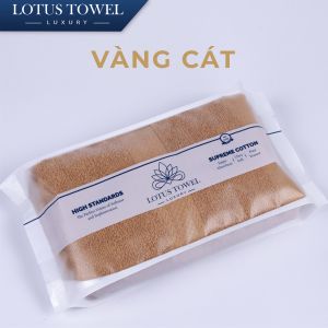 Khăn Nhỡ 40x80cm Châu Âu LOTUS 100% Cotton Mềm Mịn Thấm Hút Không Phai Màu