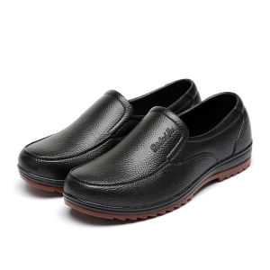 Korean Martin Boots for Men Fashion Casual High-cut Shoes Waterproof Leather Ankle Boots Footwear Boy