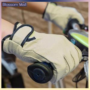[Blossom] 1 Pair Electric Welding Work Gloves Leather Welding Gloves Heat Resistant Security Work Gloves