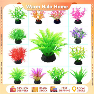 5pcs Fish Tank Landscape Plastic Fake Flower Artificial Water Grass Aquarium Decor Plant