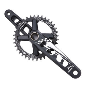 JIANKUN 104BCD Mountain Bike Crank 32/34/36/38T 170MM Ultra Light Hollow Crankset with Bottom Bracket with Chainring Compatible with 8/9/10/11/12 Speed