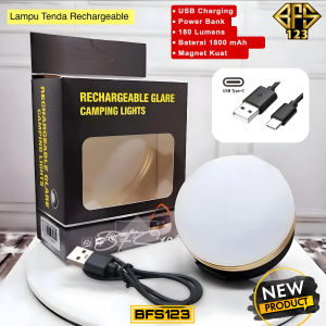 Lampu Tenda Led Rechargeable Hook Carabiner Magnet