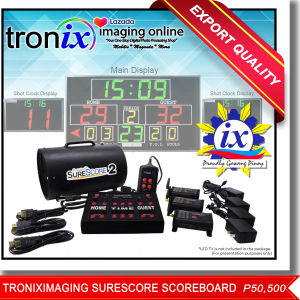 troniximaging Surescore 2 - Wireless Scoreboards Controller connected to LED TV as display Use as Basketball Score Board