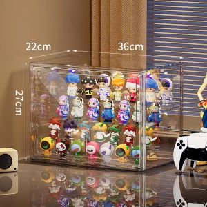 ตู้โชว์ตุ๊กตา กล่องใส ตู้โมเดล ของสะสม 3/4 ชั้น กล่องใส่โมเดลใส Labubu กล่องฟิกเกอร์ ชั้นวางโมเดล ตู้โชว์ตุ๊กตาโมเดล