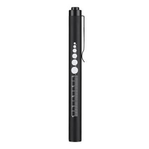 2-in-1 LED Pen Light Rechargeable Pen Light with Pupil Gauge and USB Cable