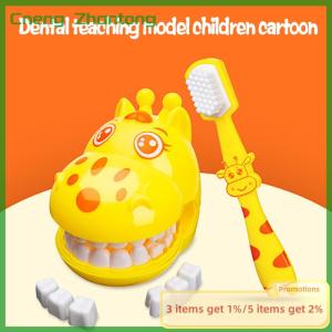 Cneng 4pcs Kids Pretend Play Toy Dentist Check Teeth Model Set Educational Learing Toy