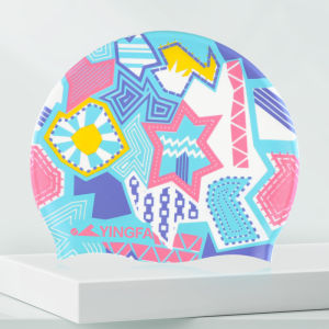 Yingfa Mũ Bơi Silicone độ co giãn cao Mũ bơi người lớn không thấm nước màu trơn phù hợp bảo vệ tai bền áo chất mịn nam thoải mái phụ nữ