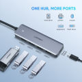 HUB USB TYPE-C SANG 4 CỔNG USB 3.0 UGREEN 70336, CÓ CỔNG TRỢ NGUỒN MICRO USB. 