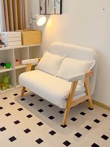 Folding sofa bed dual-use 2026 new solid wood multifunctional small apartment living room household single sofa bed