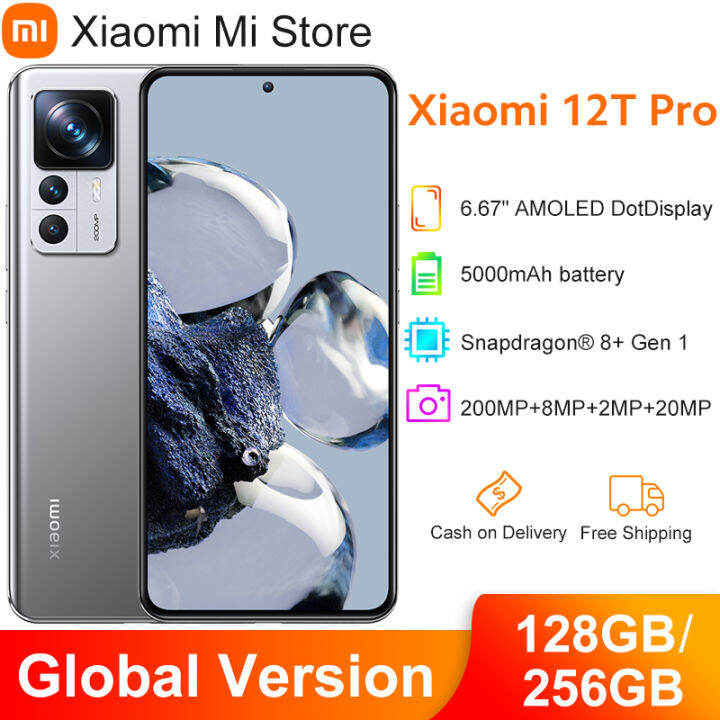 New Arrival+In Stock】Global Version Xiaomi 12T Pro Smartphone 8/12GB+256GB  Snapdragon 8+ Gen 1 200MP Camera 120Hz Display 120W Charge