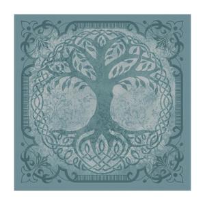 Square Divinations Tapestry Tree/Moon Pattern Astrology Tablecloth Tarots Tablecloth Table Cloth Witchcrafts Supplies