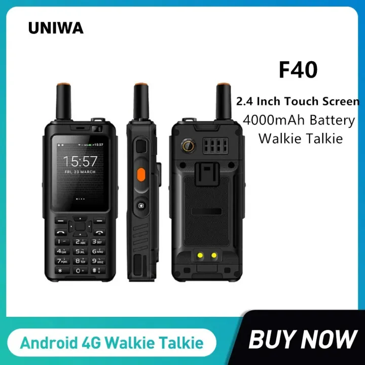 UNIWA F40 Zello Walkie Talkie Rugged Waterproof Smartphones 2.4Inch Touch Screen Quad Core 1GB RAM 8GB ROM 4000mAh Mobile Phone Excluding back clip