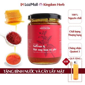 Saffron ngâm mật ong Kingdom thượng hạng hộp mẫu thử 40g nhụy hoa nghệ tây mật ong nguyên chất 100%