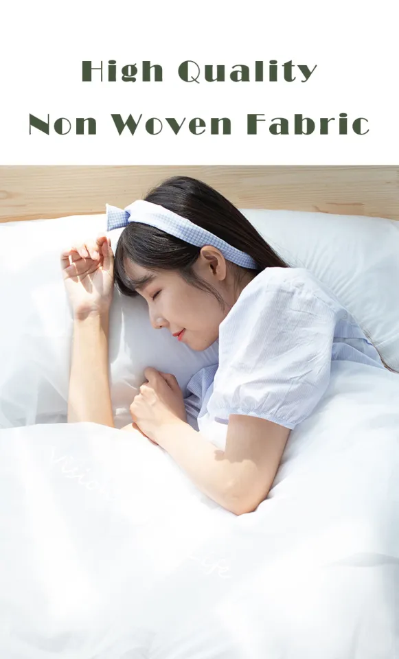 Vision Disposable Bed Sheets Set for Travel Hotel Hygiene Bed Sheet Set  Non-Woven Duvet Cover Travel Bedsheet Cover Pillow Portable Double Bed Four 