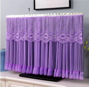 Sarung Tv Renda Elastis Import Menutup 2 Sisi Depan Belakang dengan Motif Lucu dan Cantik Untuk Hiasan Tv Serta Menangkal Efek Buruk Tv