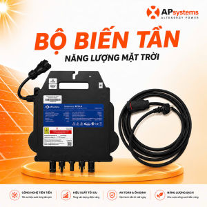 Bộ sản phẩm EZ1D-H biến tần vi mô điện năng lượng mặt trời kèm dây cáp kết nối 4m công suất biến tần 2000W