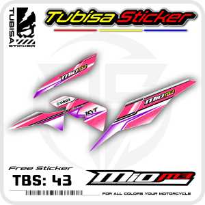 Sticker Striping Variasi Mio M3 - Stiker Striping Motor Mio M3 Desain Racing. TBS.43