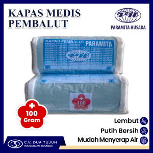 KAPAS MEDIS PEMBALUT 100 GRAM ISI 6 PCS PARAMITA HUSADA