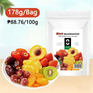 8-in-1 Mixed Dried Fruits (Mango/Strawberry/Peach etc.) Healthy & Additive-Free