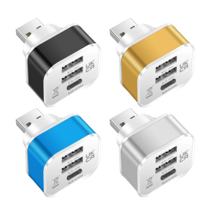 Bộ chuyển đổi USB mini Bộ chia USB đa tuyến Extender phụ kiện máy tính 1 nam đến 3 cổng nhiều Expander cho máy tính xách tay