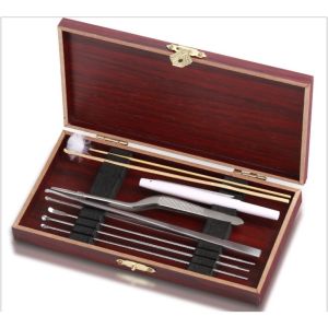 [Giá hủy diệt] Dụng cụ lấy ráy tai 08 món cao cấp nhíp lấy ráy tai bộ ngoáy tai hộp gỗ chuyên