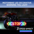 Motorcycle Tail Light STOP Flash Light Motor Indicator Brake Turn Signal Driving Warning Lamp LED 12V Waterproof. 