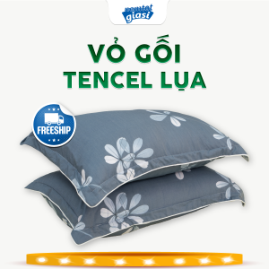 [MẪU NGẪU NHIÊN] Vỏ Gối Tencel Lụa Á CHÂU 2 Món Mịn Mướt Thấm Hút Mồ Hôi Họa Tiết Sang Trọng Không Co Rút Khi Giặt - Giao Mẫu Ngẫu Nhiên