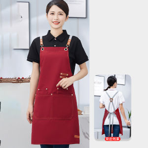 Studio home canvas oilproof and waterproof apron kitchen work apron