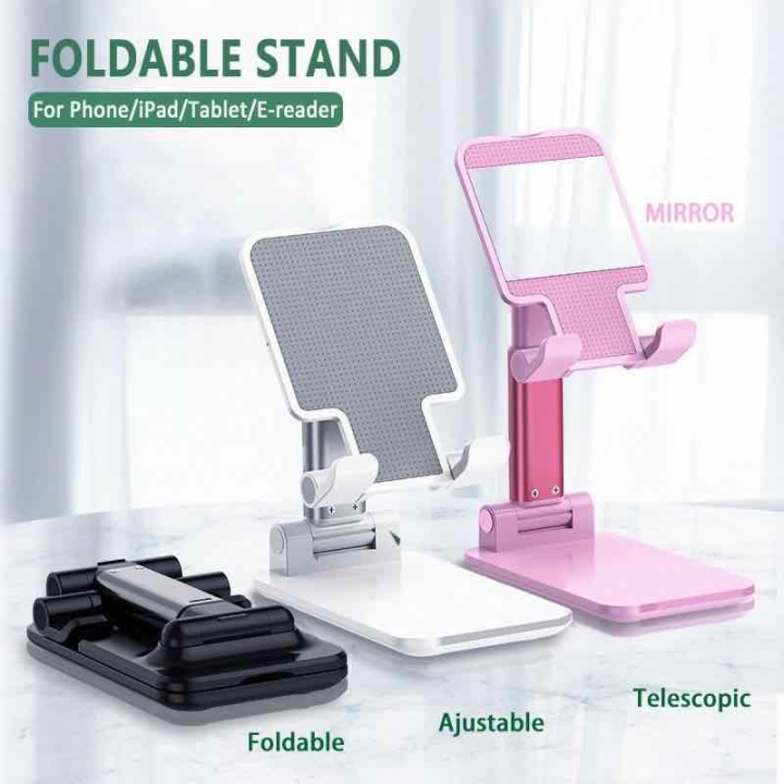 Mobile Club T1 Folding Foldable CP Stand Smart Phone Tablet Stand  Adjustable CP Holder For All Cellphone And Tablet Universal  Desktop Phone