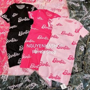 đầm váy len dệt kim cổ tròn barbie hot hit