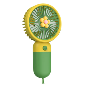 Multifunctional Folding Fan Rechargeable USB Digital LED Display 5 Speed Wind Adjustment With Phone Holder Function
