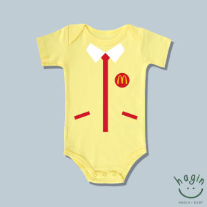 Haginbaby Food Theme MCDO COSTUME BABY ONESIE Mcdo Outfit Baby Romper Baby Gift
