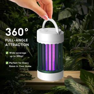 【SG Stock】Mosquito Killer Lamp/ Night Mosquito Trap Insect/ Repellent UV Light/ USB Rechargeable Portable