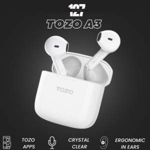 TOZO A3 TWS Bluetooth 5.3 Earbuds Mic Jernih Bass Kencang Baterai Tahan 22 Jam