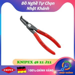 Kìm Mở Phe Trong Mũi Gài Cong 90° 165mm KNIPEX 48 21 J21 - Mở Phe Trong Ø19 – 60mm [Chính hãng Đức]