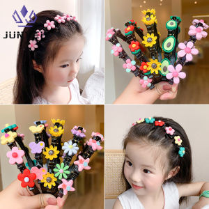Korea Floral Childrens Braided Hair Band Girl Headband Hair Accessories