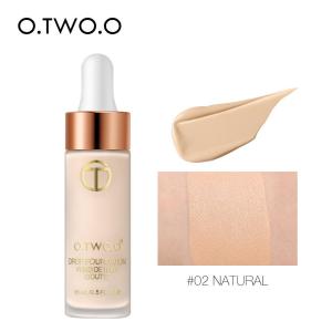 【New Arrivals】O.TWO.O Matte Concealer Foundation Natural Long-Lasting Wear Liquid Foundation Cream Matte Natural Concealer Poreless Face Makeup