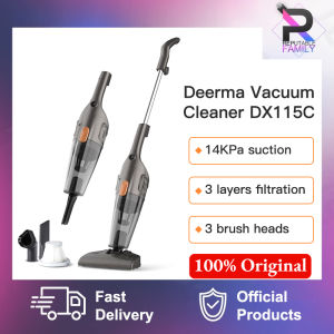 [Ready Stock] Original Deerma DX115C / DX115C Filter Portable Handheld Multi-function Vacuum Cleaner Household Silent Strong Suction Home Aspirator Dust 【Fast Delivery】