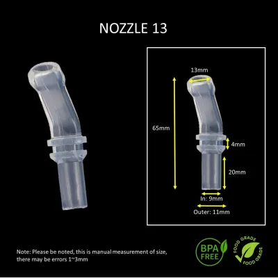 Straw Replacement Nozzle for Drinking Bottle BPA Free Non Toxic Soft Silicone Nozzle Straw Gantian Untuk Botol Minuman Anak