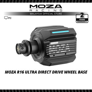 MOZA Racing R16 Ultra Direct Drive Wheel Base 16Nm Force Feedback 21-Bit Magnetic Encoder 600MHz CPU Flat-Wire Motor Ultra-Low Cogging Torque