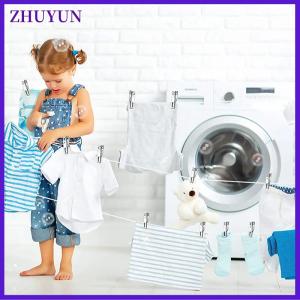 ZHUYUN 10 20Pcs Stainless Steel Clothes Pegs Washing Clips Household Sealing Clip Windproof Clips Hang Pins Metal Clips Clamps