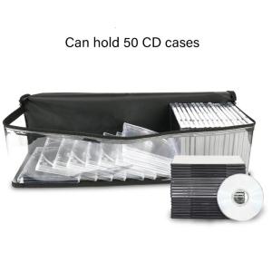 Multipurpose CDs Album Organize Case Large Capacity Clear Windom Protective Cover Bags For 50 Discs Storage Travel