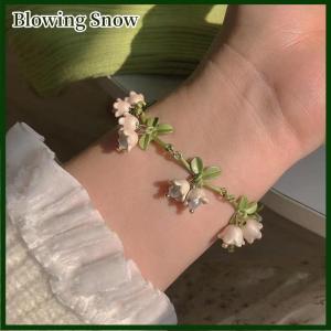 Blowing Vintage French Design Mori Lily Of The Valley Bracelet Handmade Jewelry Fashion Forest Series Bracelet For Women Jewelry