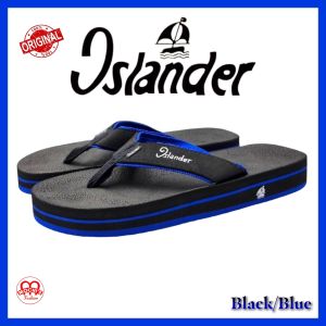 Islander Black/Blue Mens non-slip rubber soles 100% Authentic and Original Colored slippers/Flipflops (Makapal)