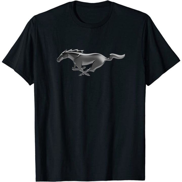 Ford Mustang T-Shirt Pony Logo Emblem Licensed 60s 70s Musclecar