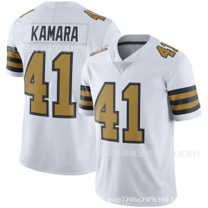 เสื้อโปโล NFL Saint 41สีดำ Saints Alvin Kamara JERSEY
