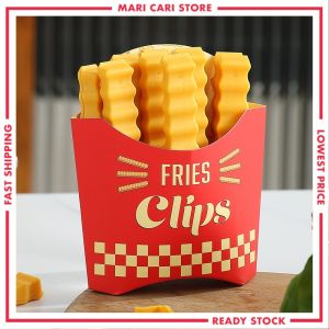 12pcs French Fries Food Seal Clip Kitchen Plastic Sealing Clamp Snacks Sealing Clamp Sealer Refridgerator Magnet